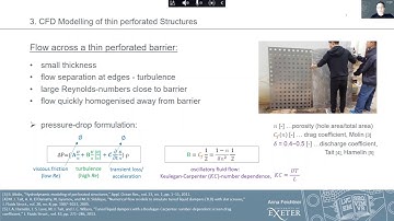 Modelling of wave interaction with thin porous structures (Anna Feichtner, University of Exeter)