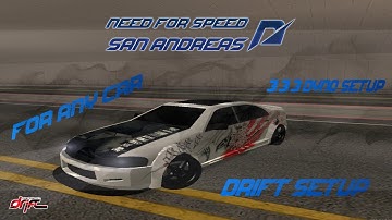NFS:SA - Drift Setup for RWD cars [DYNO]