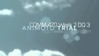 COMM 470 Week 2 DQ 3