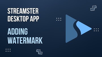 How to add the watermark (image overlay) to your live stream I Streamster tutorial