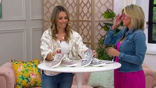Skechers BOBS B Cute Vegan Washable Canvas Slip-On Sneakers on QVC