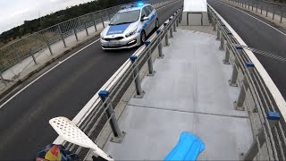 Dirt Bike Rider vs. Bridge | EPIC POLICE CHASE (PART 1)