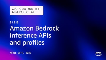 Amazon Bedrock Inference APIs and Profiles | AWS Show and Tell - Generative AI | S1E13