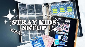 Setting up for Stray Kids KARMA!🏆 ☯️ | Binder Setup