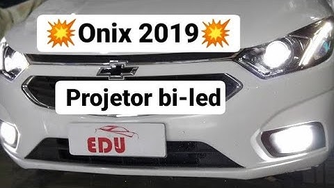 Projetor bi-led no Onix 2019