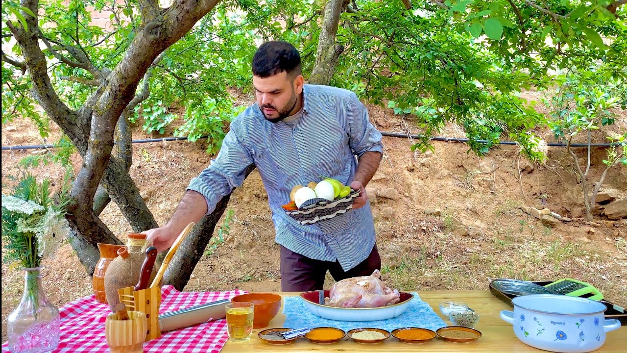 الطبخ في البادية 🧑‍🍳 الجزائر القارة ❤️🇩🇿💯 le  village cuisine#villagecooking