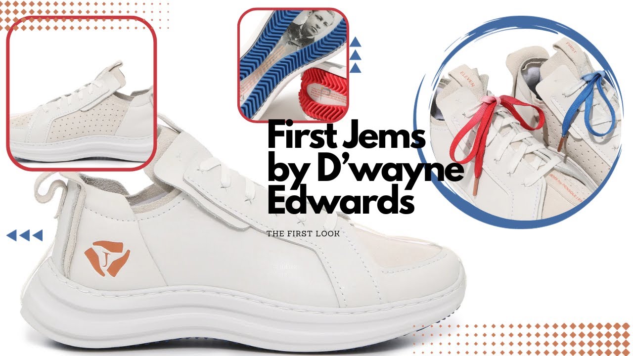 JEMS by Pensole FIRST JEM by D\'Wayne Edwards Sneakers Shoes Men\'s Size 12 White The First JEM by Pensole D main image 3