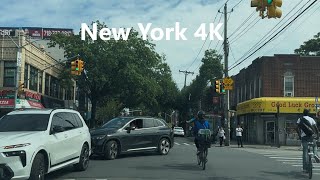 4K New York - Driving tour of Brooklyn Avenue U Coney Island Avenue