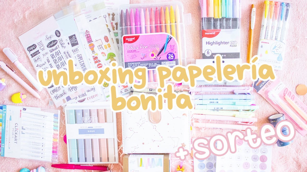 HAUL DE PAPELERÍA BONITA Y MATERIAL ESCOLAR ✨¡Y SORTEO CON STATIONERY PAL!  💞 COMPRAS BLACK FRIDAY