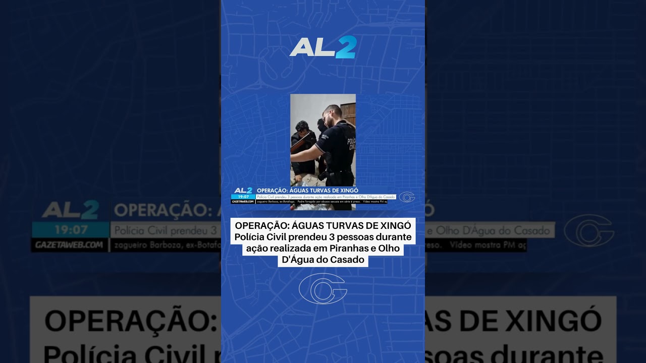 Polícia Civil prendeu 3 pessoas durante ação realizada em Piranhas e Olho D’água do Casado