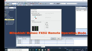 FX5U CPU Remote Operation Mode Mitsubishi  Melsec