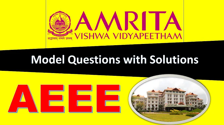 AEEE Exam | Physics Sample Question Paper with answers | Amrita University Entrance Exam Preparation - DayDayNews