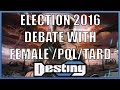 Destiny debates a female Trump supporter from 4chan's /pol/ board