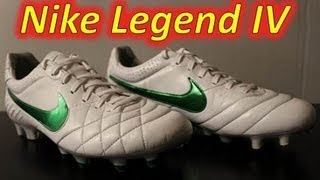 nike tiempo green and white