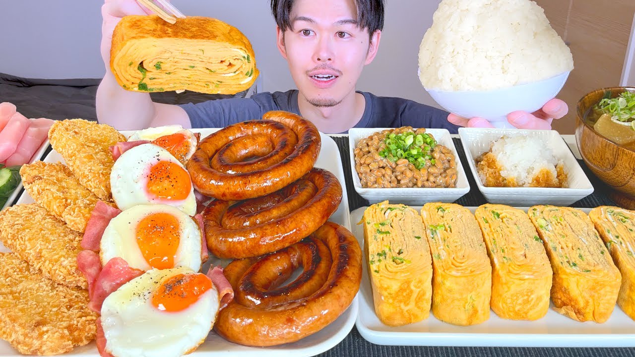 ASMR 理想の朝食 Breakfast EATING SOUNDS | 咀嚼音 | MUKBANG | 먹방