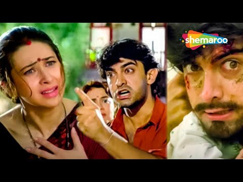 क्या एक गरीब लड़का, अमीर लड़की से प्यार नहीं कर सकता ? Aamir Khan Karisma | Raja Hindustani FULL MOVIE