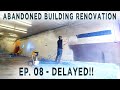 Abandoned Building Renovation Ep. 08 || PERMIT PROBLEMS, PAINT SPRAYING & Workshop Organization