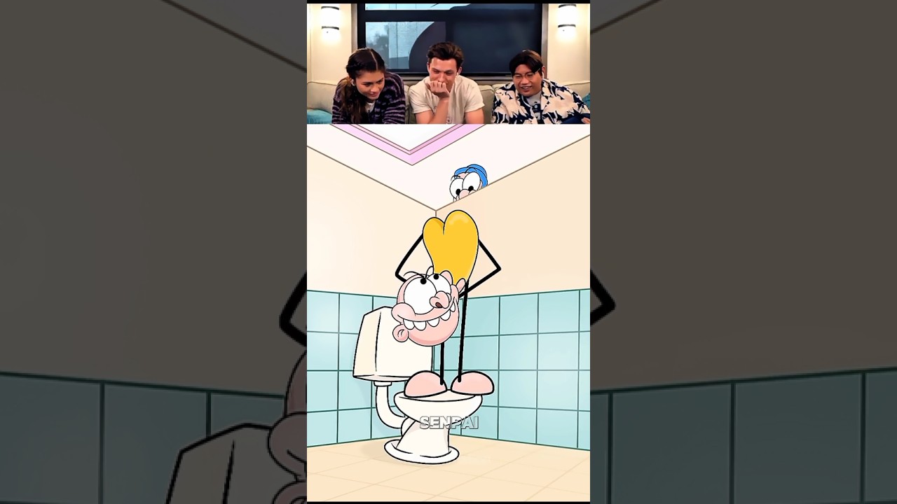 Tom Holland reacts to viral video||P.T:29||#tomholland #funnyreaction#animation
