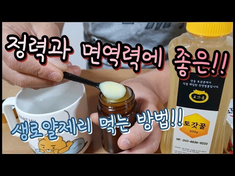 정력과 면역력에 좋은 생로얄제리(생로열젤리) 먹는 방법!! 《How to Take Royal Jelly!!》