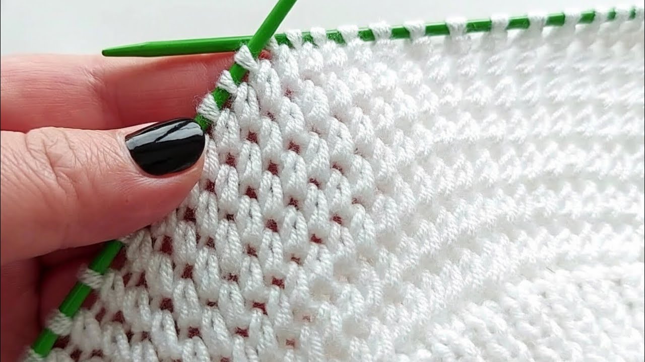 Вау, простой и красивый узор для вязания! #тренд