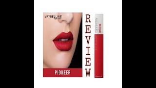 Maybelline super stay matte ink liquid lipstick shade-20 PIONEER#Maybelline #HowtoapplyMatlipstick