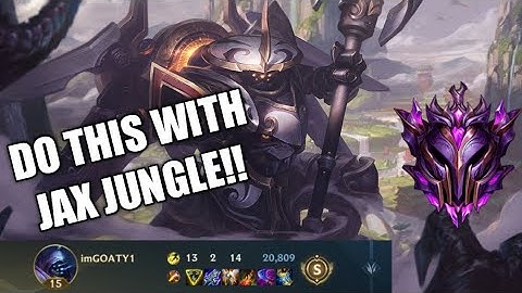 《Wild Rift/英雄联盟手游》DO THIS With Jax Jungle to become a MONSTER | Build and Runes | Jax Jungle Guide