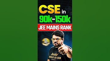 Get Admission in CSE with a JEE Rank of 90k-150k 🤩 #jee2025 #jeemains #jeeadvanced #shorts #iitjee