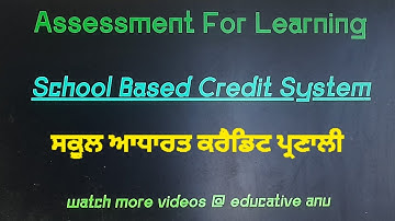 school based credit system ll assessment for learning ll B.Ed, B.A.B.Ed,B.Sc.B.Ed#educativeanu