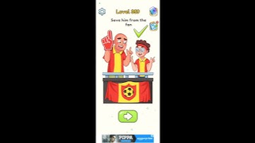 DOP 5 Delete One Part Level 359 Save him from the fan #shorts Please Subscribe