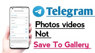 Telegram Photos Videos Not Saved Gallery problem Fix