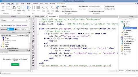 Scripting Tutorial | Server Lock System