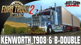 Euro Truck Simulator 2 Kenworth T908 with B Double trailer screenshot 5