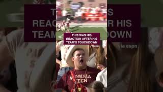 This Virginia Tech fan just could not believe it #shorts