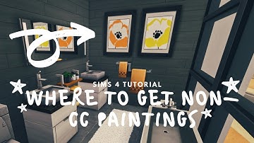 NON-CC PAINTINGS IN THE SIMS 4 - How to Download | Sims 4 Tutorial