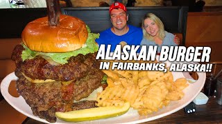 Brewster's Alaskan "Belly Buster" Burger Challenge in Fairbanks w/ @KatinaEatsKilos screenshot 4