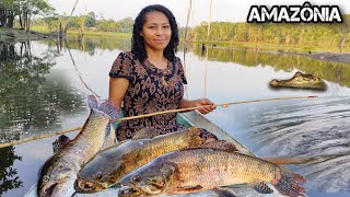 PESCA de TRAIRÃO GIGANTE com ACIDENTE SÉRIO!!.PESCA SELVAGEM na Amazônia