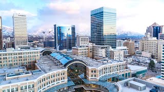 Wintertime Salt Lake from Above