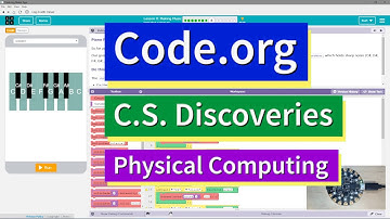 Making Music Lesson 11.8 Tutorial with Answers Code.org CS Discoveries Physical Computing Unit 6