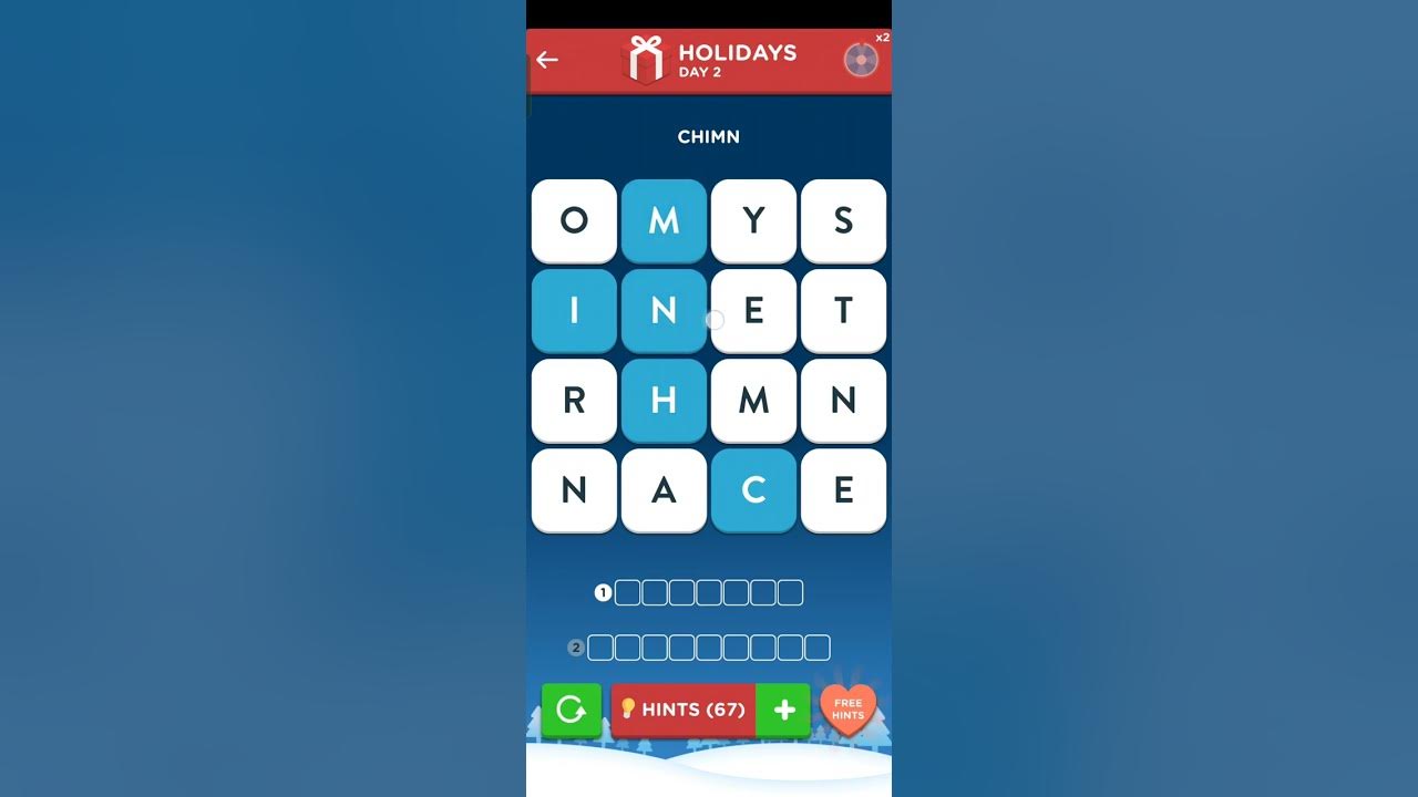 Wordbrain 2 Holiday Event Day 2 2022 Answers YouTube