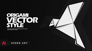 Adobe Illustrator Origami Vector Style Speed Art