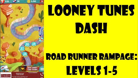 Looney Tunes Dash Game - Road Runner Rampage Level 1-5