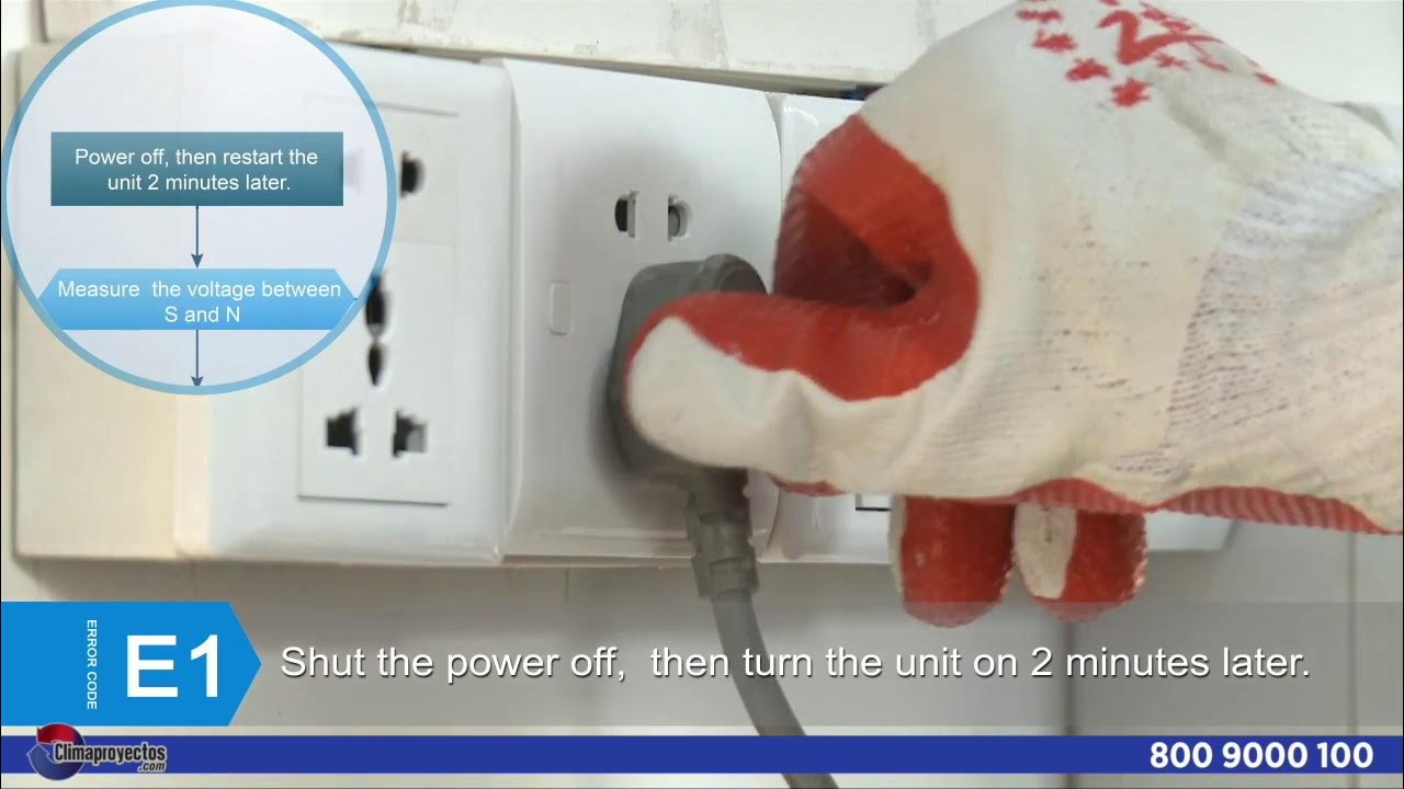 Indoor/outdoor units communication error. YouTube
