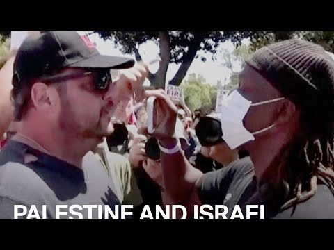 Pro-Palestine And Pro-Israel Protesters Clash At Ucla
