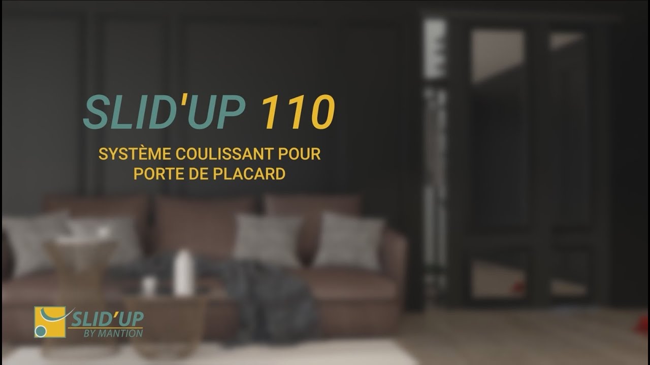 Système coulissant SLID'UP 110 pour 2 ou 3 portes de placard