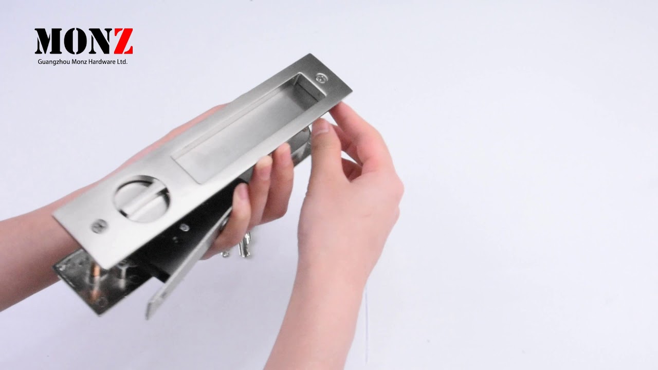 European style sliding door lock, balcony door lock, with three keys