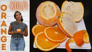 Orange Kulfi | Easy Malai Kulfi | Homemade ice-cream | How to make Kulfi at home | Instant Kulfi