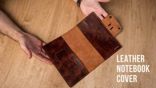 Making a Leather Journal Cover by Hand | Crazy Horse Leather ASMR