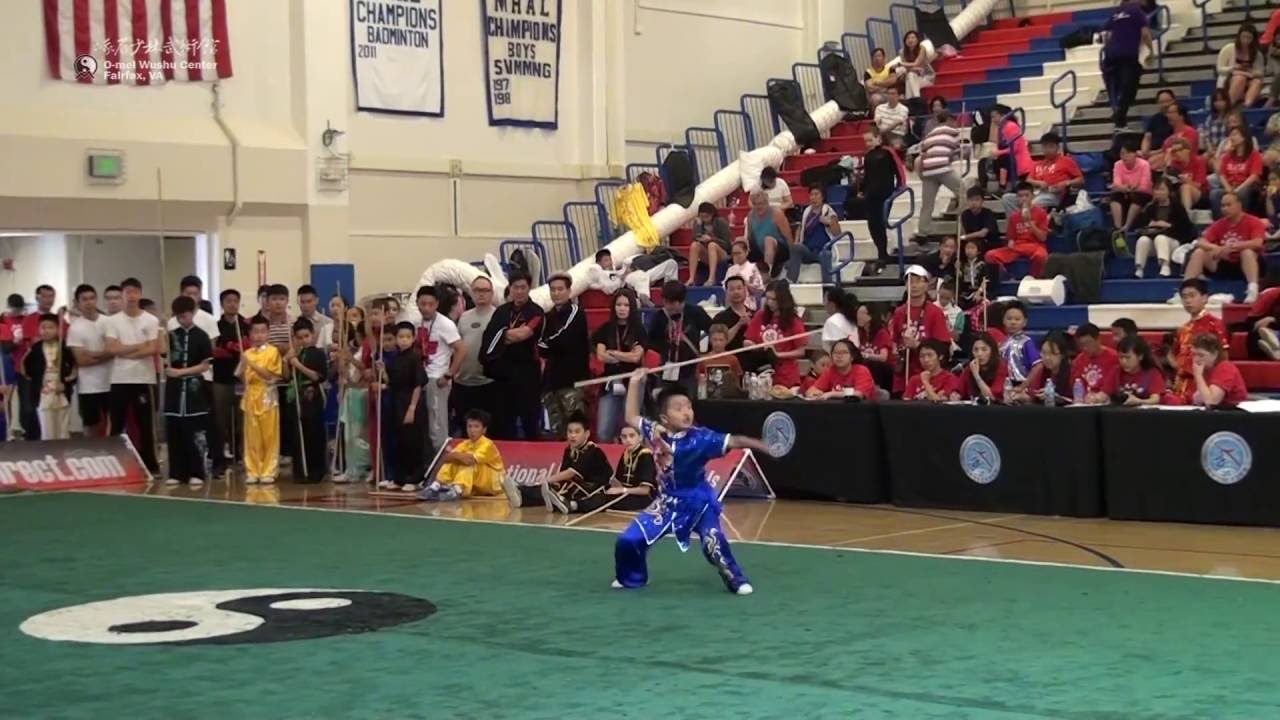 2016 USAWKF National Junior Wushu Team Trials - Tristan Kooc - Gunshu