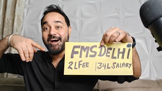 FMS  34 Lakhs Salary | Low cost MBA | Selection Criteria for FMS | complete details | CAT % le