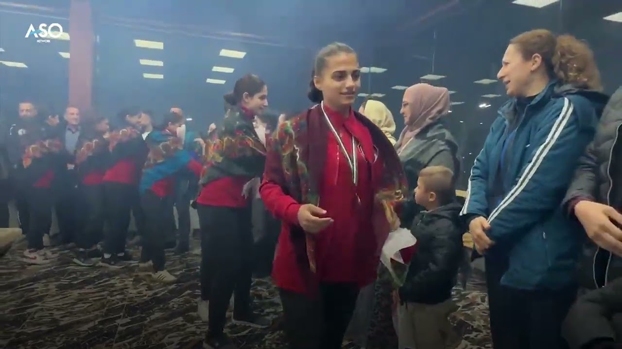 مشاهد من تكريم لاعبات نادي الهلال في مدينة القامشلي